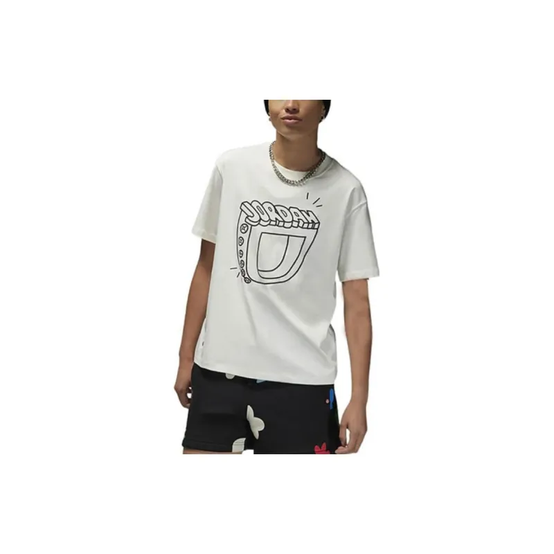 Jordan FLIGHT GF TEE T Shirt Women's White-3