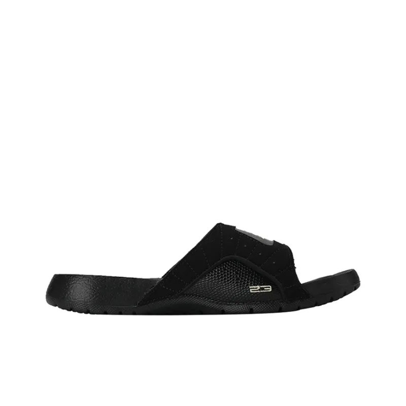 Air Jordan Hydro 12 Slide Black Metallic Gold GS-1