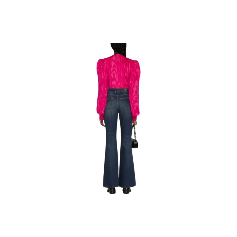BALMAIN Vintage Flared Denim Jeans 'Blue'-3