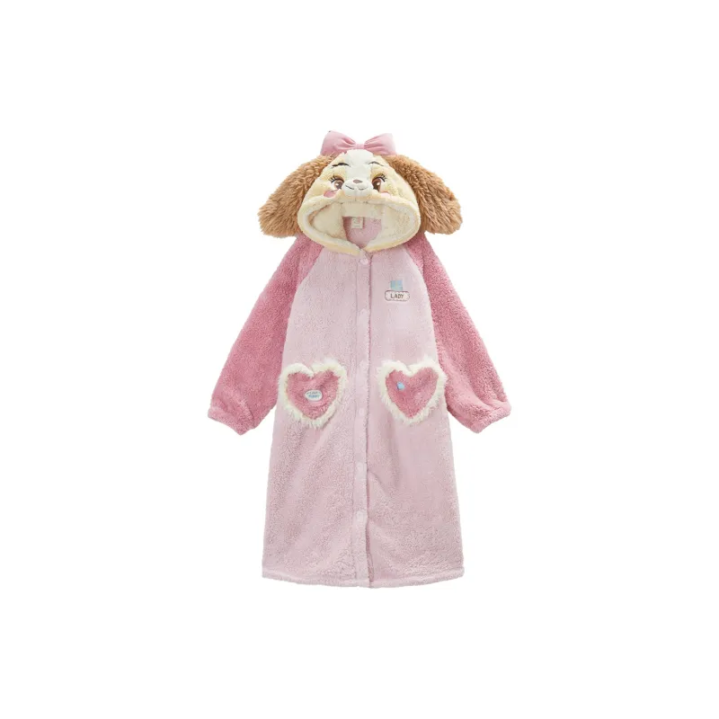 GUKOO x Disney Pajama Robe Women's Gouache-0