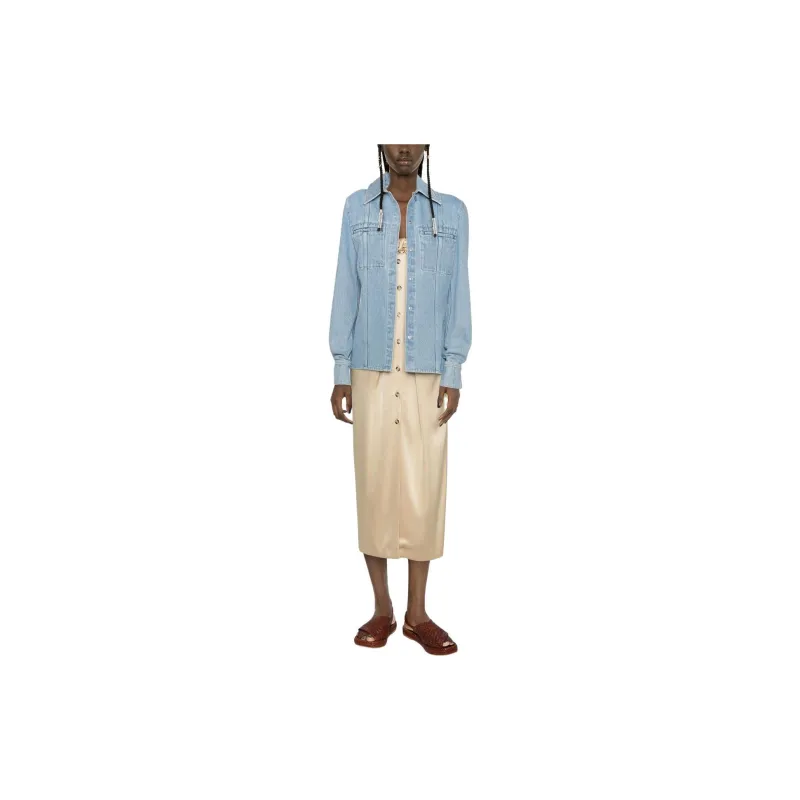 NANUSHKA Long sleeve Denim Shirt-1
