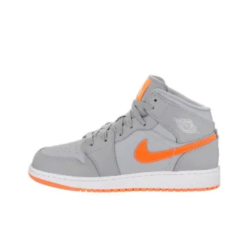 Jordan 1 Mid Bright Citrus Gray
