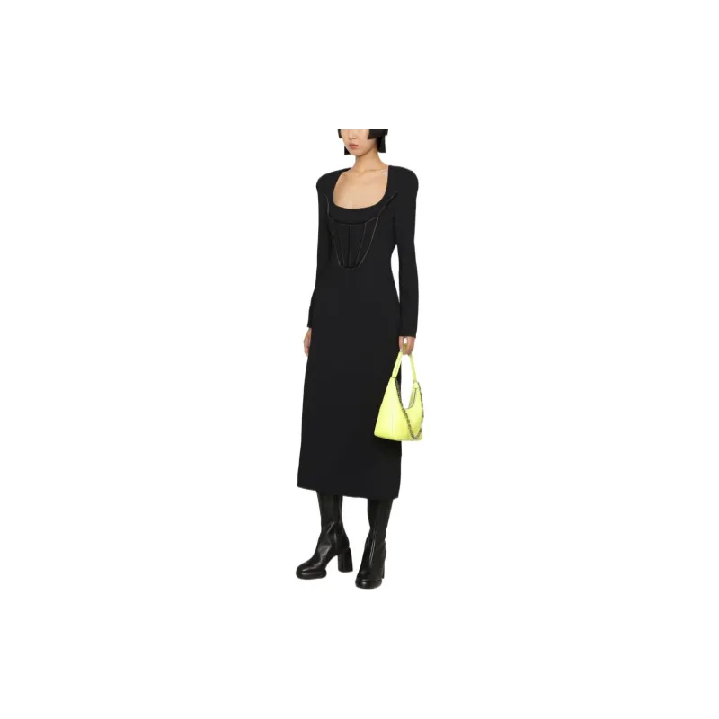 VERSACE Long Sleeved Midi Dress-2