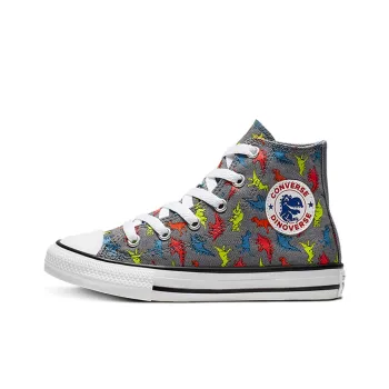 Converse Chuck Taylor All Star High Top Kids Canvas Shoes Cartoon Dinosaurs Teenagers