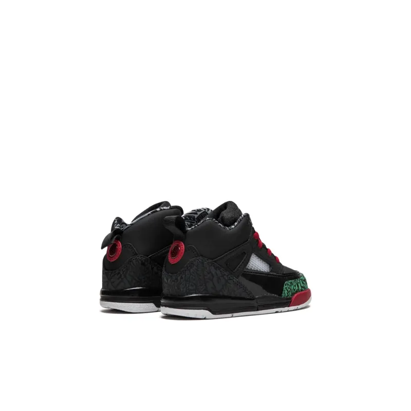 Jordan Spizike BT Slip-Resistant Cushioning Wear-Resistant High-Top Toddler Shoes Black Red Green Infant And Toddler-4