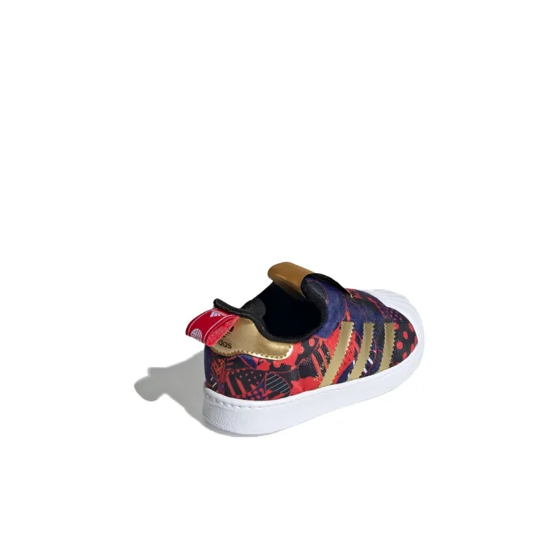 Adidas Originals 360 I Abrasion Resistant Low Top Skateboard Shoes Dark Blue Purple Infant And Toddler-3