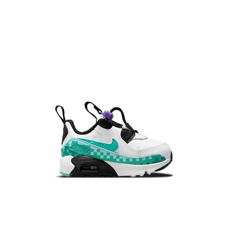 Nike Air Max 90 Low Top Toddler Shoes White Green Infant And Toddler-1