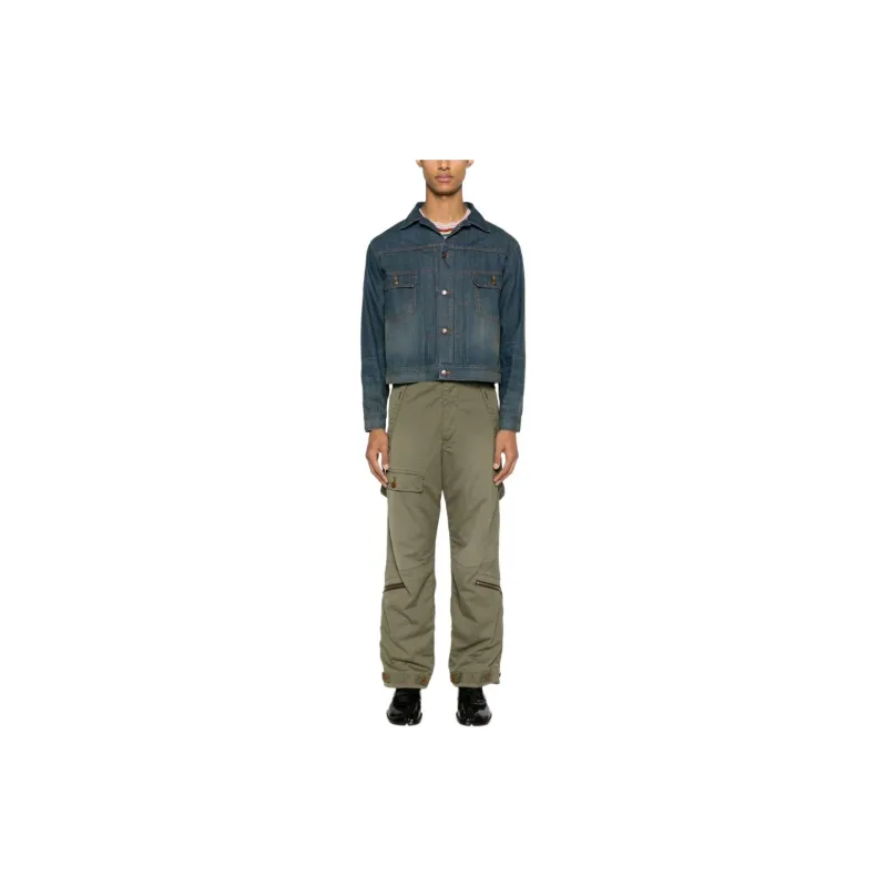 Maison Margiela Pleat detailing Denim Jacket-4
