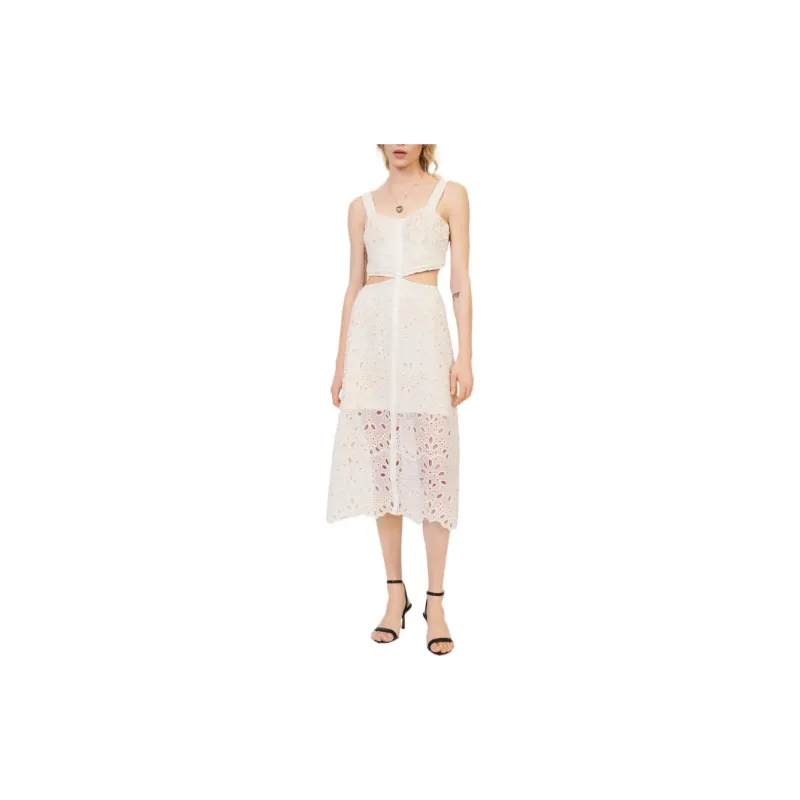 Maje Slip Dresses Women's Beige Yellow-1