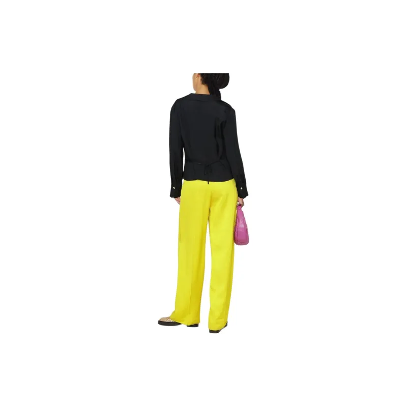 VINCE Oversized collar Long sleeved Blouse-1