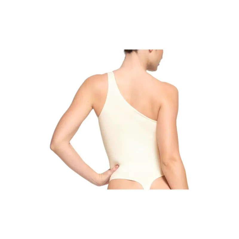 SKIMS ESSENTIAL ONE SHOULDER BODYSUIT Bodysuits Women's ECRU/Natural-1