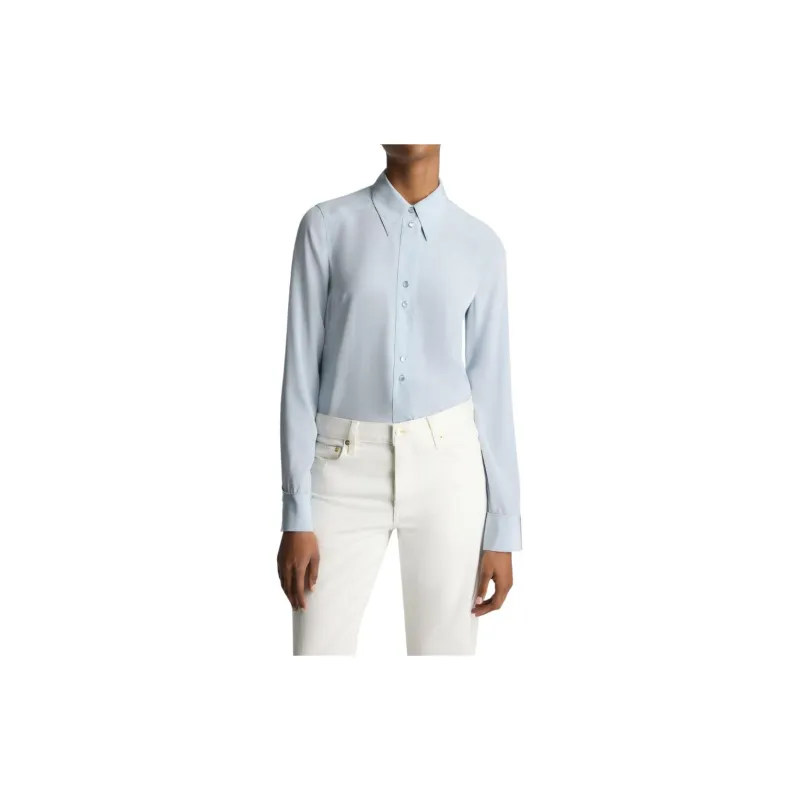 St. John Long-sleeve Silk Shirt-4
