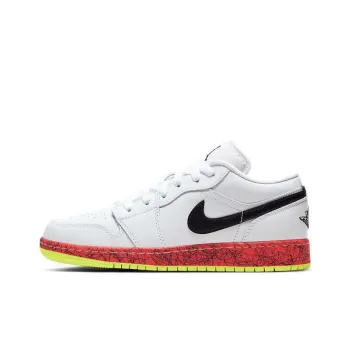 Jordan 1 Low Multi Color Midsoles White GS