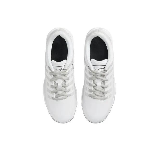 Nike Vapor Edge Shark Slip Resistant Cushioning Wear Resistant Low Top Soccer Shoes White Kids'-3