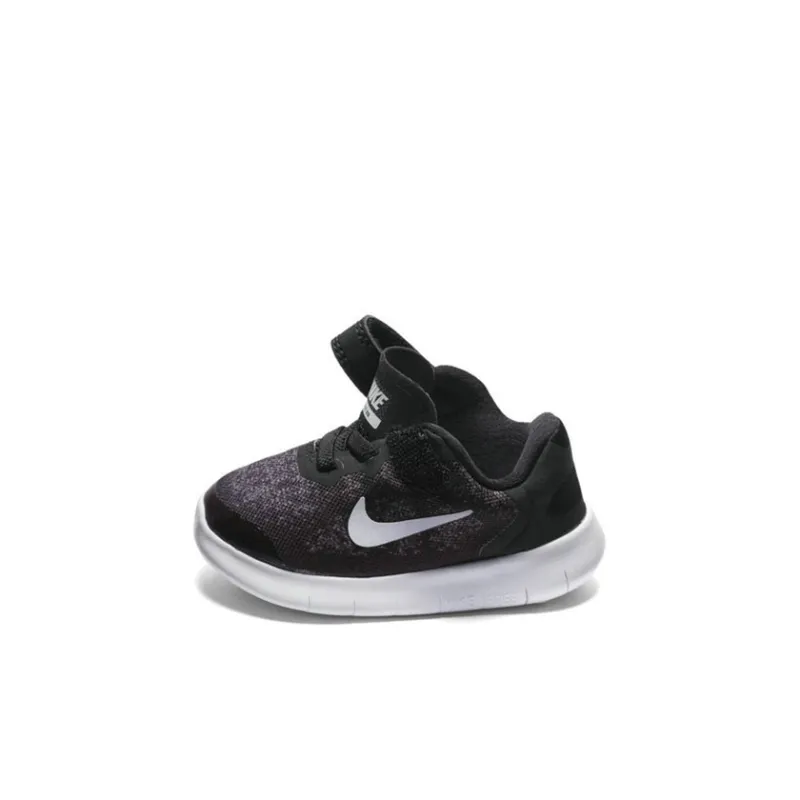 Nike Free RN Low Top Running Shoes Black Infant And Toddler-2