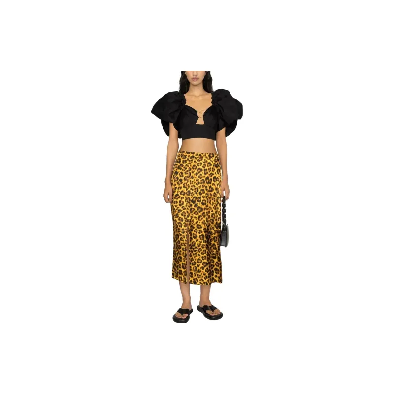 Sandro Casual Long Skirts Women's Orange-1