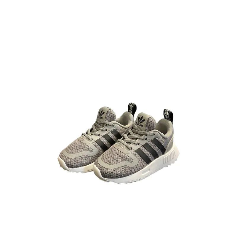 Adidas Originals Multi Abrasion Resistant Low Top Toddler Shoes Gray Black Infant And Toddler-2