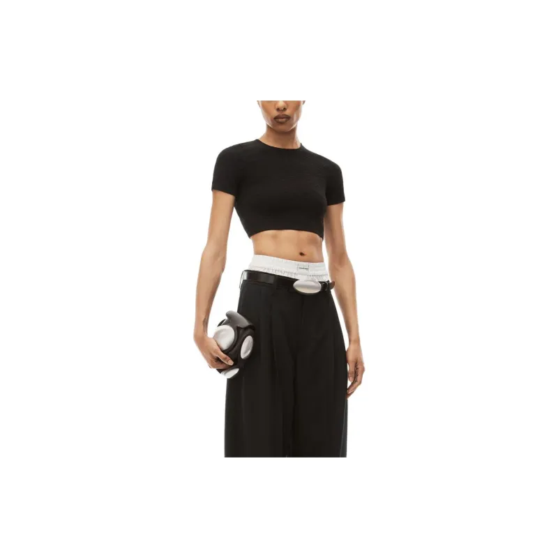 Alexander Wang Monogram Cropped Top-1