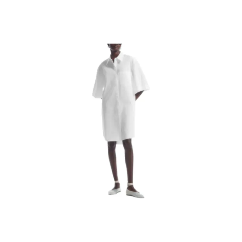 COS Short Sleeved Dresses Women's White-1