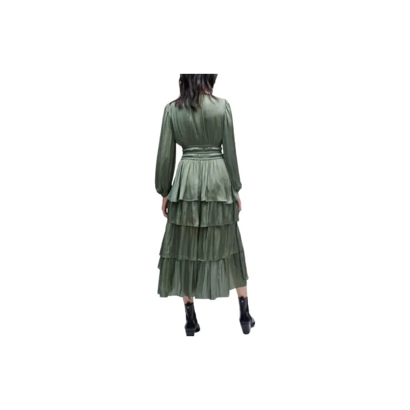 Maje Long-Sleeved Dresses Women's Khaki-2