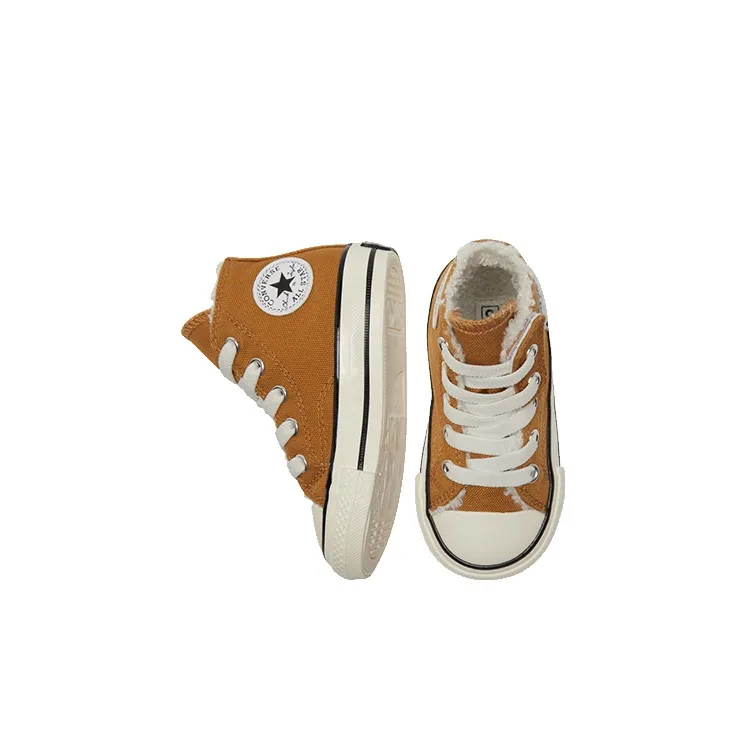Converse Chuck Taylor All Star 1970s 1V Anti Slip Wear Resistant High Top Toddler Shoes Brown White Infant And Toddler-3