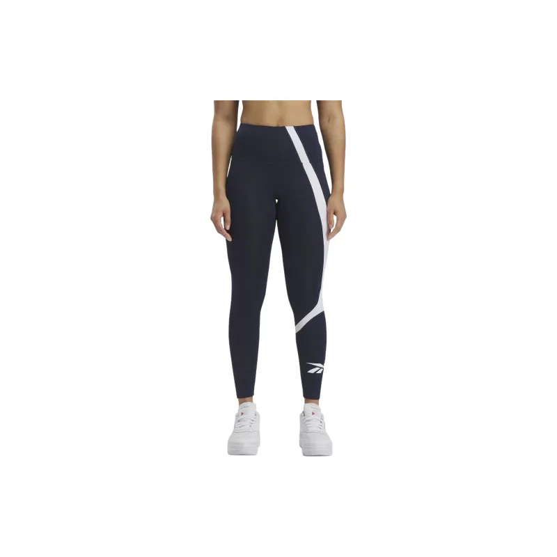 Reebok Workout Ready Vector Leggings Athletic Trousers Women's Marine Blue-2
