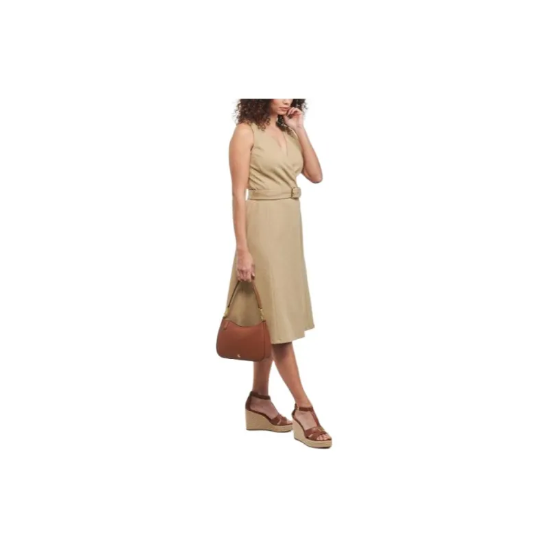 Polo Ralph Lauren Sleeveless Dress Women's Light Beige-3