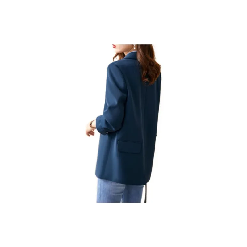 OUNIXUE Business Suits Women's Dark Blue-4