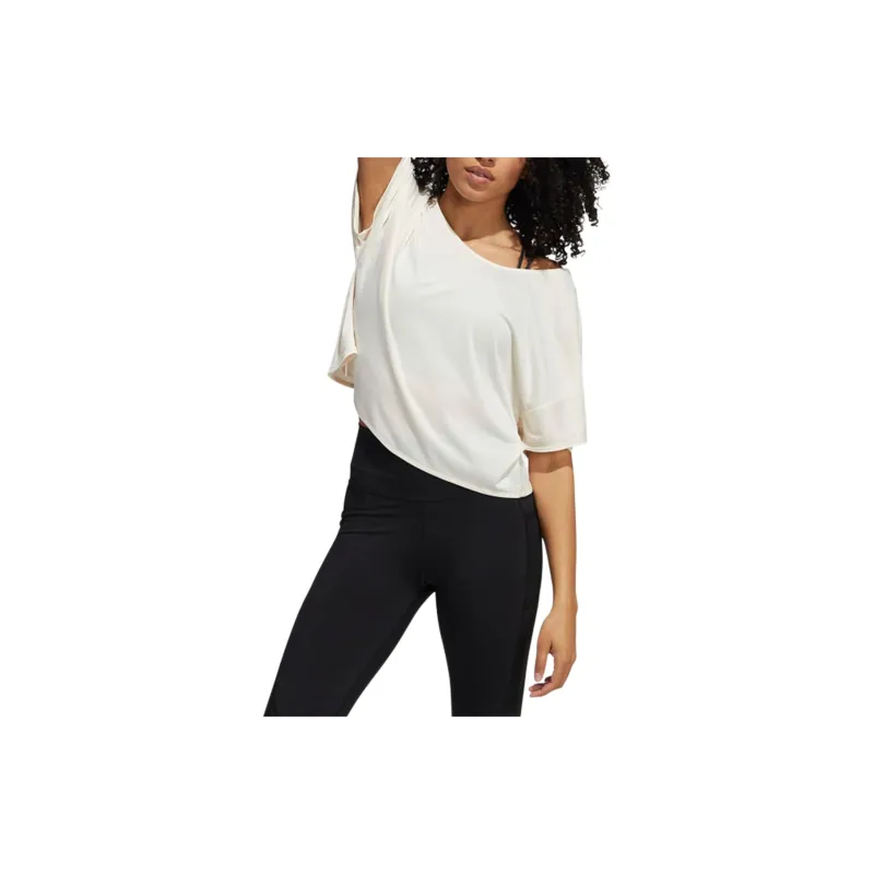Adidas Crop Tops Women's Ecru-1