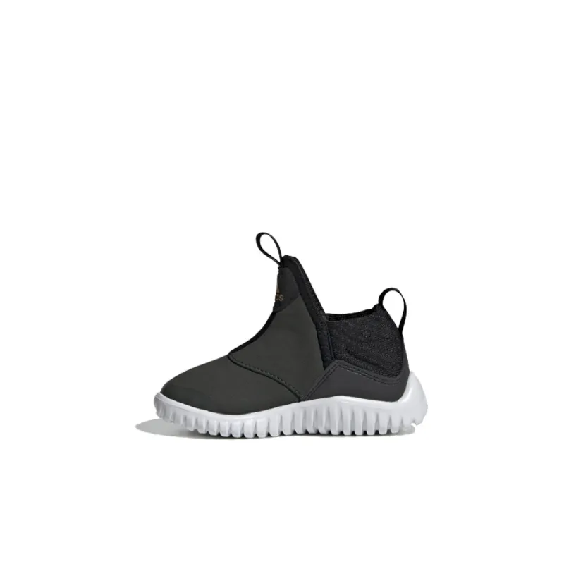 Adidas Rapidazen I Slip Resistant Cushioning Abrasion Resistant Low Top Running Shoes Black Baby-0