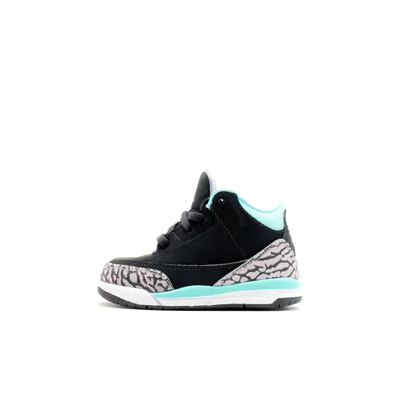 Jordan Air Jordan 3 Tiffany TD High-Top Casual Shoes Black Infant And Toddler-0