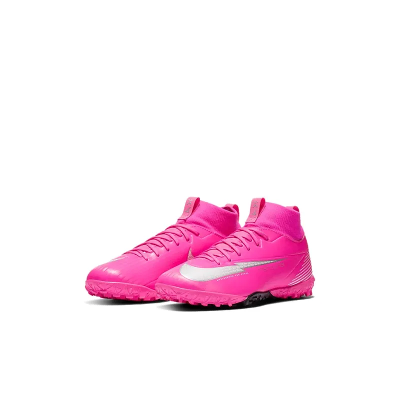 Nike Mercurial Superfly 7 Slip-Resistant Cushioning Wear-Resistant Mid-Top Kids' Soccer Shoes Pink Kids'-2