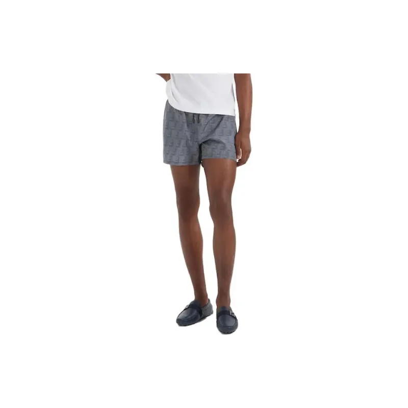 FENDI FW23 Swimming Shorts Men's Blue-3