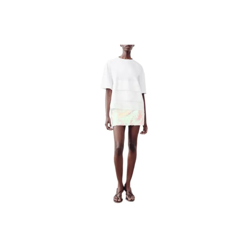ZARA T Shirts Women's White-2
