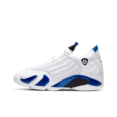 Jordan 14 Retro White Hyper Royal GS