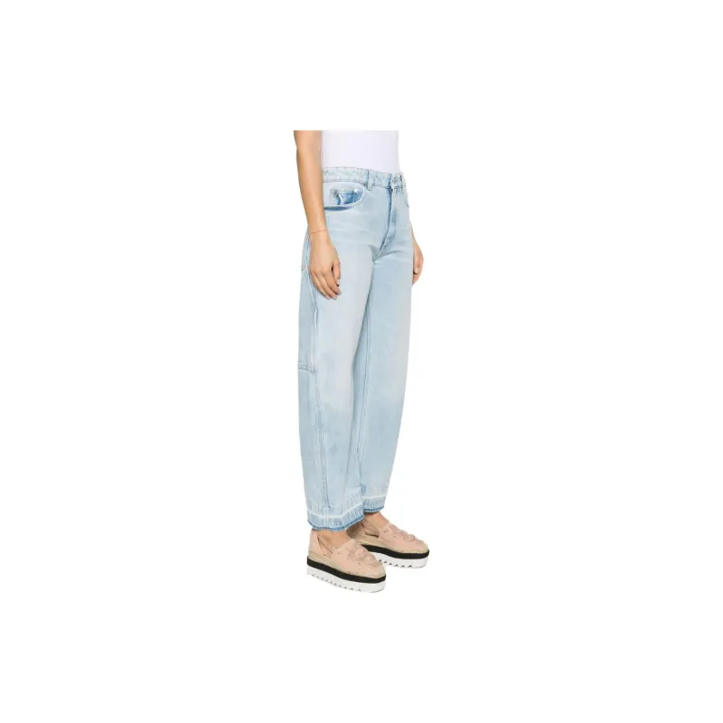 Stella McCartney Logo Patch Straight Leg Jeans-3