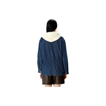 XII BASKET Denim Jacket Women's Dark Blue