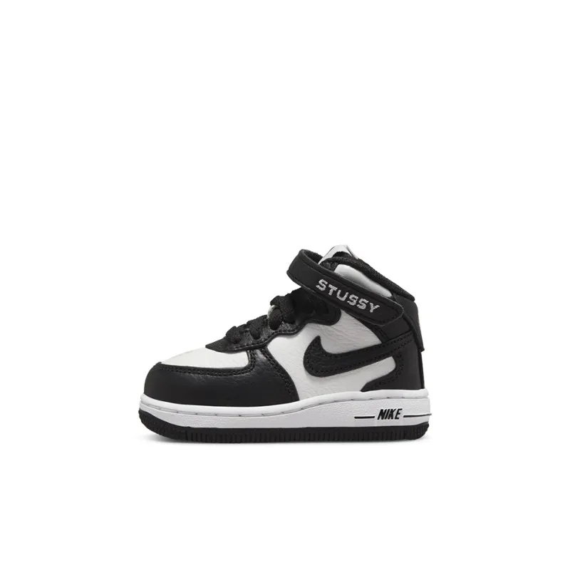 Nike Air Force 1 Mid Stussy Light Bone Black TD-0