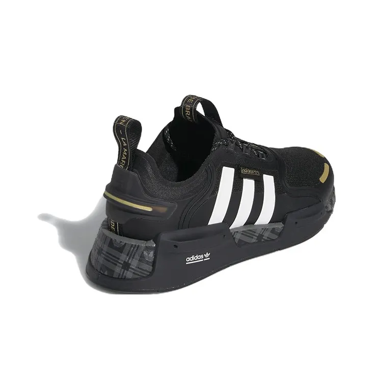 Adidas Originals NMD_V3 Anti Slip Wear Resistant Kids Lifestyle Shoes Black Teenagers-3