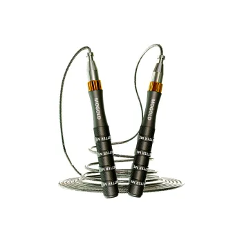 MOGOLD Fitness Training Non Countable Jump Ropes Adults Handle Material Aluminum Alloy, Rope Material Steel Wire 3m