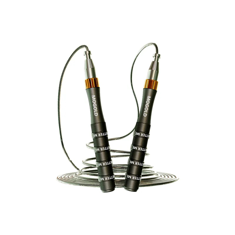 MOGOLD Fitness Training Non Countable Jump Ropes Adults Handle Material Aluminum Alloy, Rope Material Steel Wire 3m-0