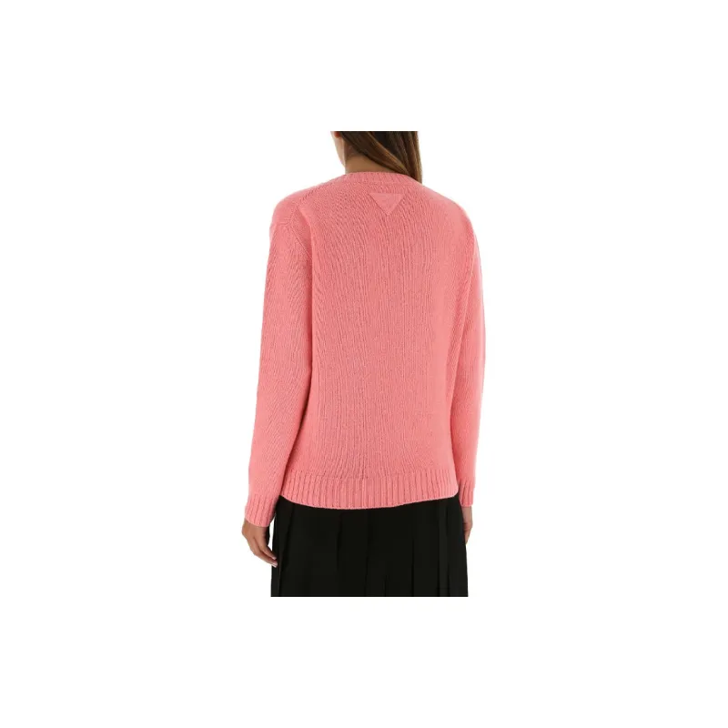 PRADA Cashmere Sweaters Women's Pink-3
