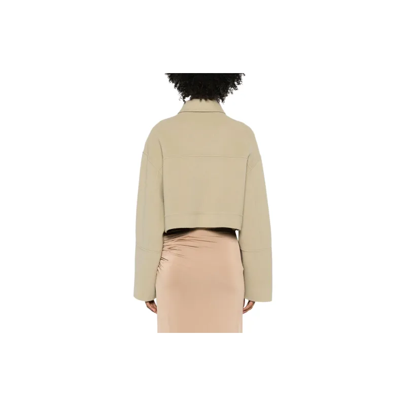 NANUSHKA Felted Wool blend Cropped Jacket-2