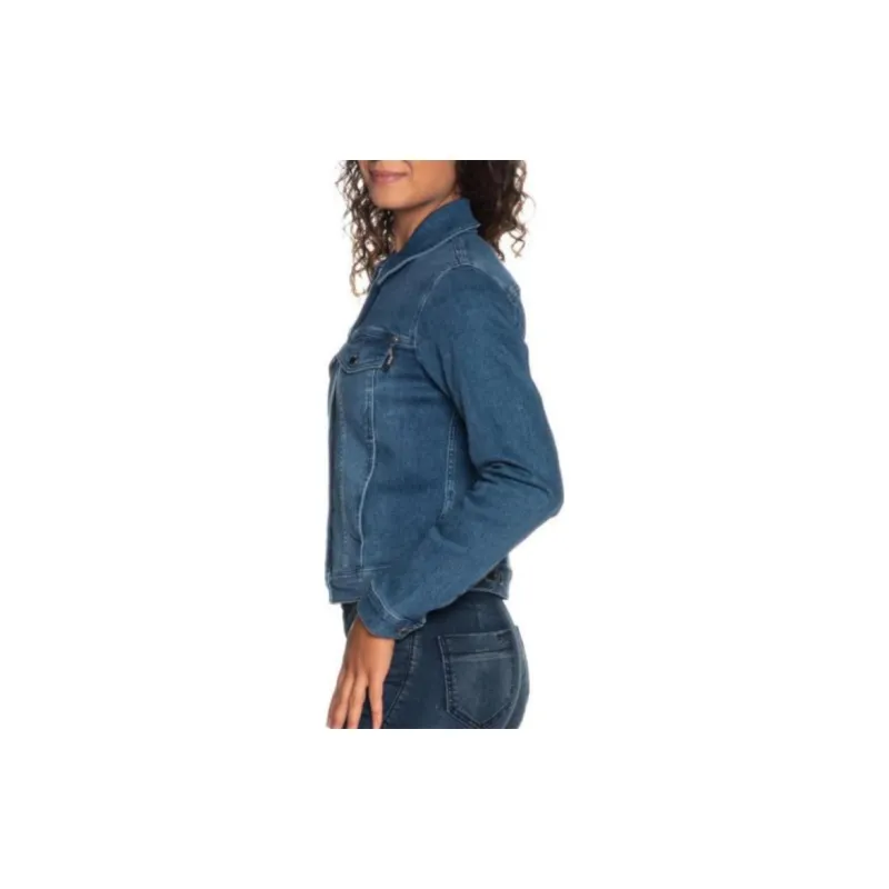 MOSCHINO Denim Jackets Women's Blue-1