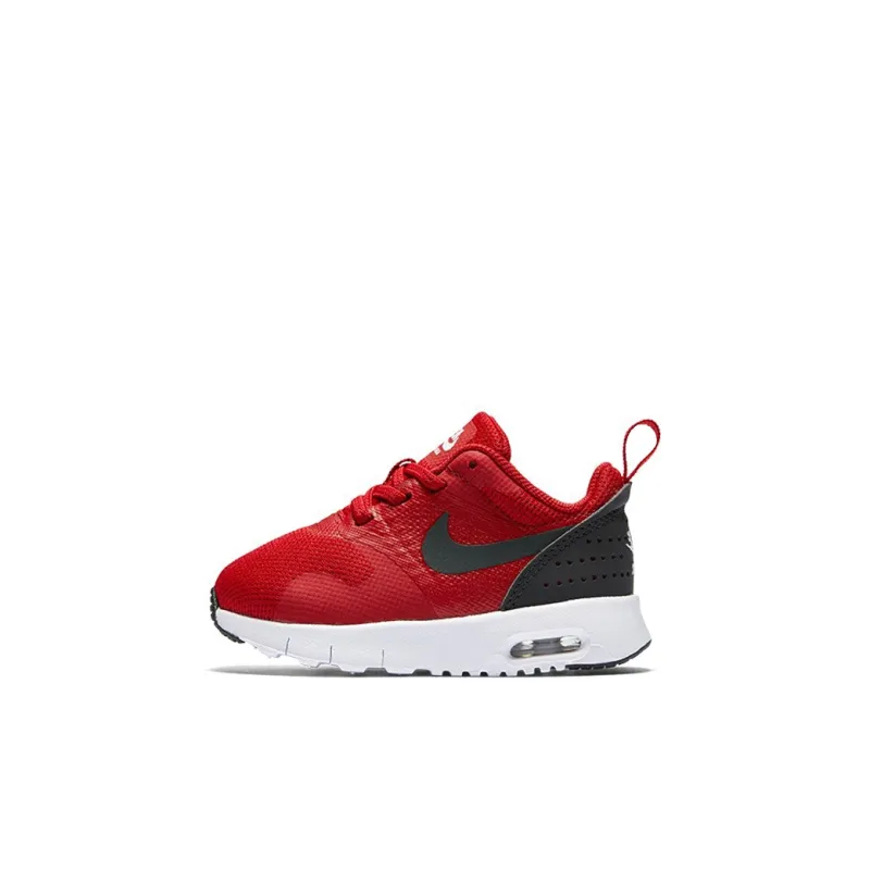Nike Air Max Tavas Low Top Running Shoes Red Black Infant And Toddler-0