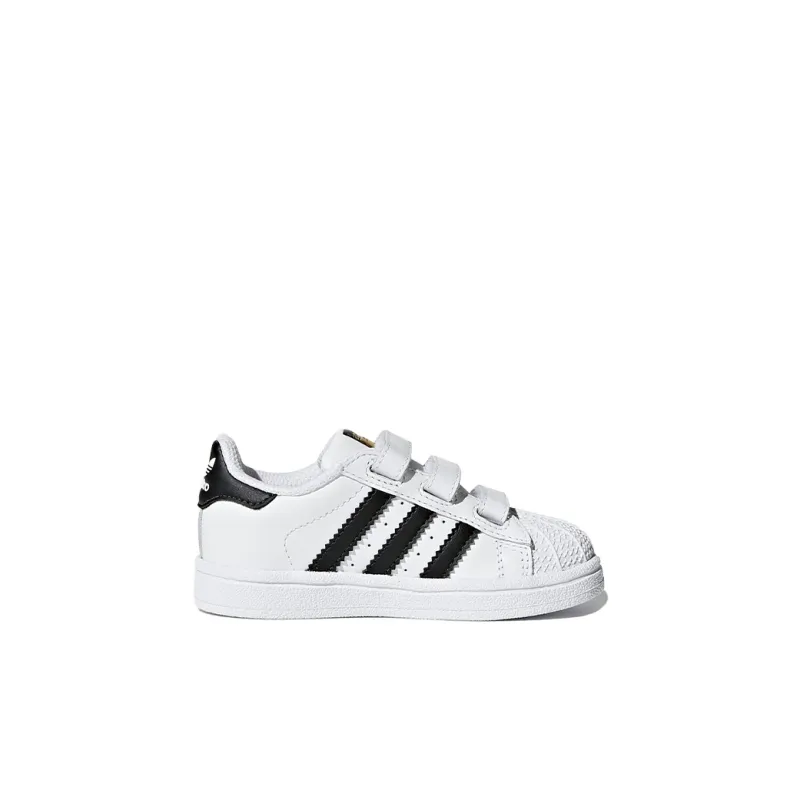 Adidas Originals Abrasion Resistant Breathable Low Top Kids' Skateboarding Shoes White Black Infant And Toddler-1
