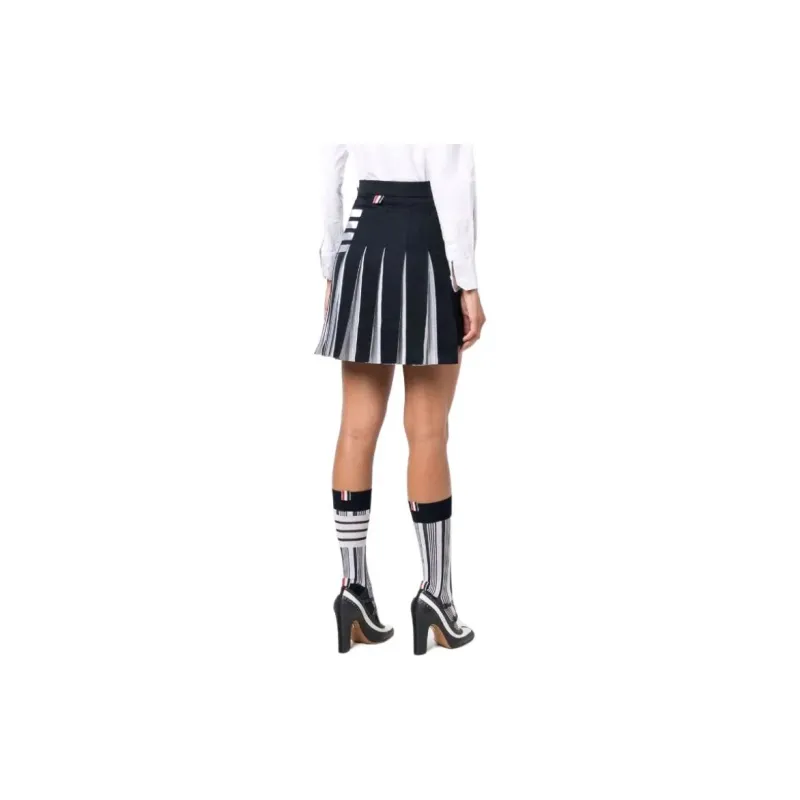THOM BROWNE· Casual Short Skirts Women's Marine Blue-2