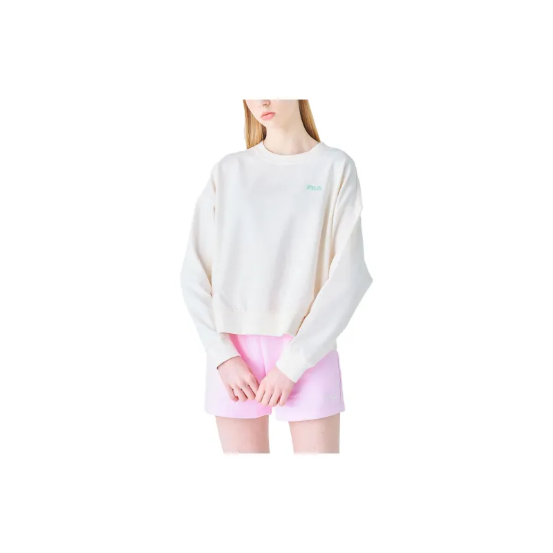 FILA Sweatshirts Women's Light Beige-5