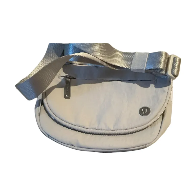 Lululemon Nylon Shoulder Bag, Crossbody Bag Regular Unisex Gray-1