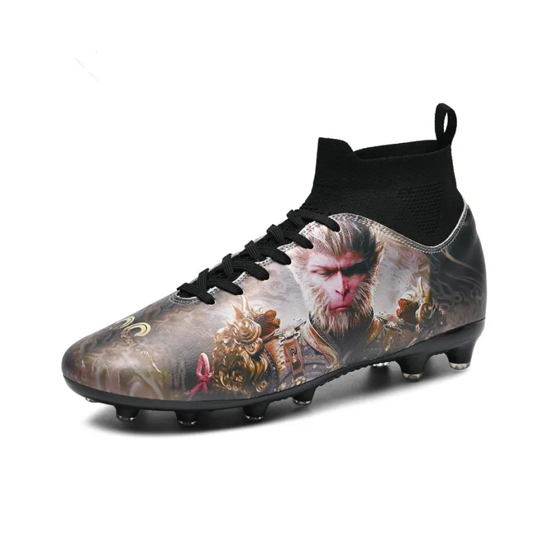 MEKY Artificial Ground Cushioned Slip-Resistant Coverage Soccer Shoes Unisex-1